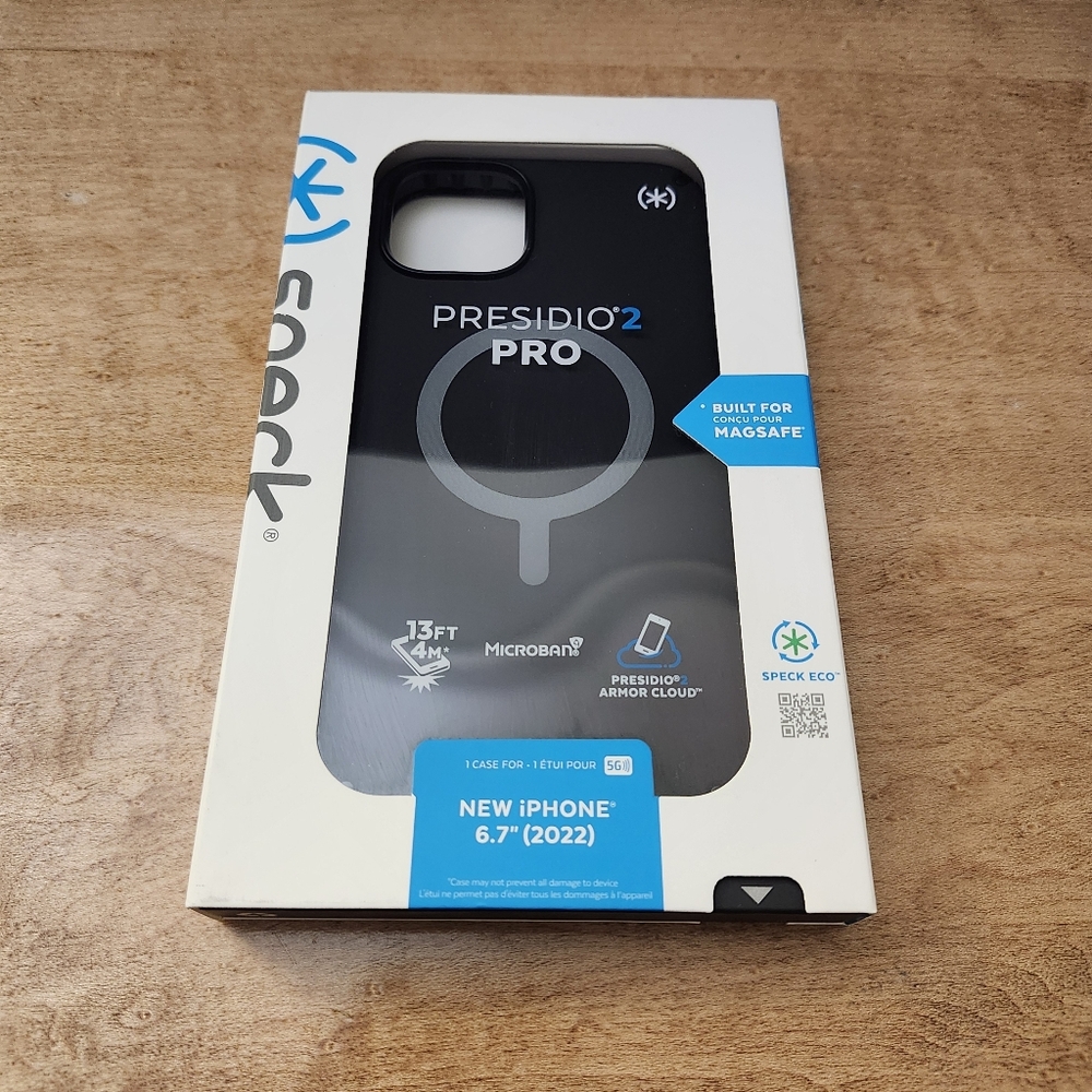 Speck Presidio2 Pro Magsafe Case For Apple iPhone 14 Plus/15 Plus Black